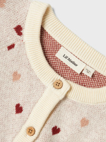 LIL ATELIER Strik Cardigan Saran Turtledove